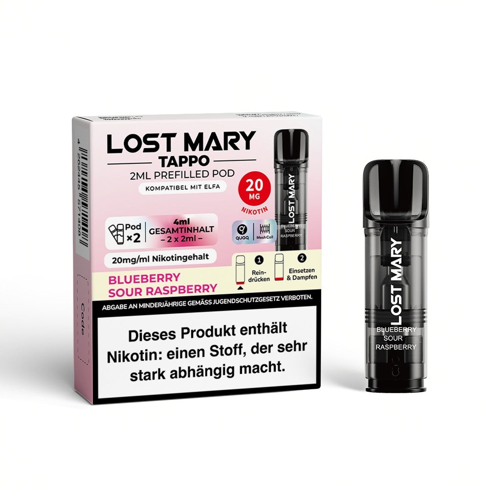 Lost Mary Tappo (2 Stück pro Packung) - Mehrweg Pod System - 10 Packungen