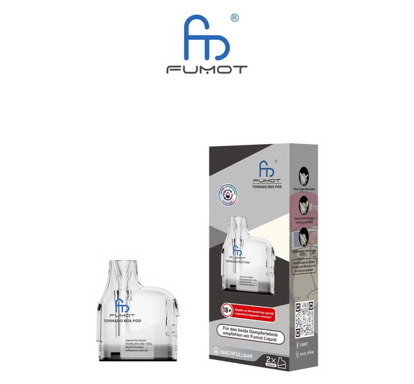 5x Fumot Tornado Box Refillable Pod (2er Pack) McVapes 5x Fumot Tornado Box Refillable Pod (2er Pack) McVapes