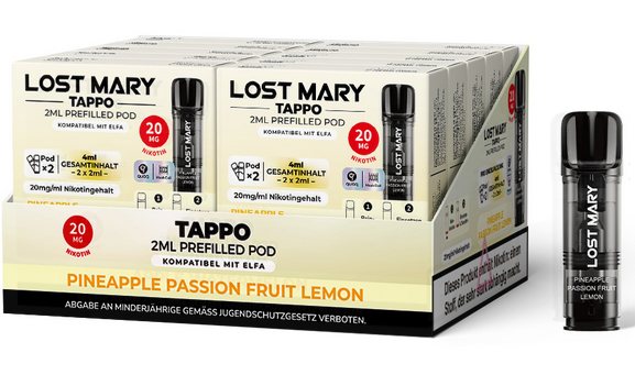 Lost Mary Tappo (2 Stück pro Packung) - Mehrweg Pod System - 10 Packungen