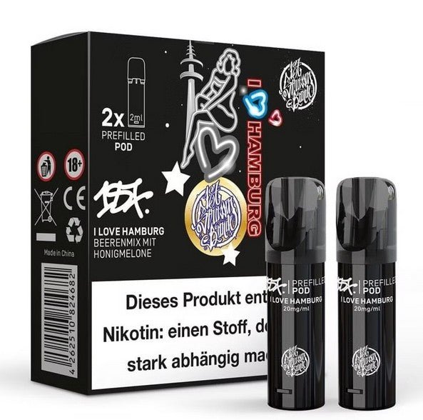 10x 187 Strassenbande - 2% Nikotin - Prefilled Pods - 2er Pack - McVapes