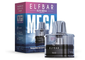 10x Elfbar Elfx Mega 5ml Leer Pod - McVapes
