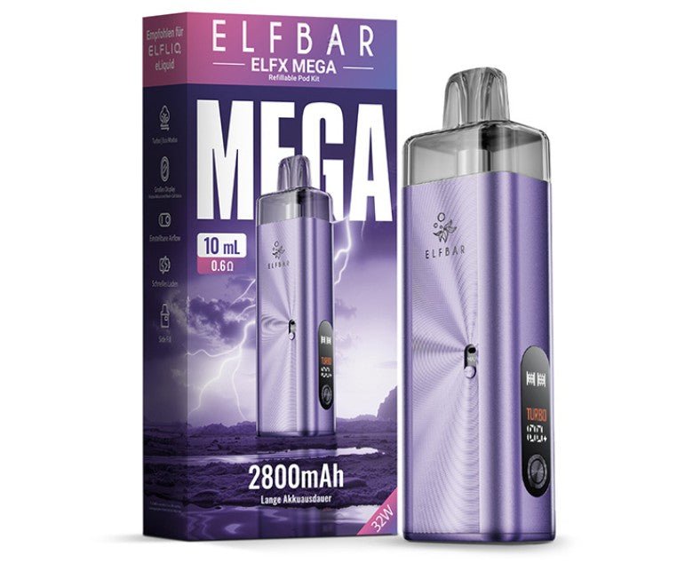 10x Elfbar ELFX Mega Pod Kit - 2800 mAh - McVapes