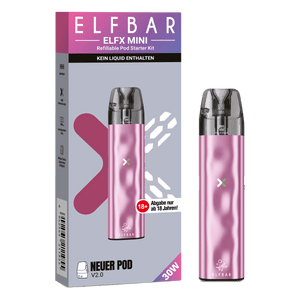 10x ELFBAR ELFX Mini - Pod Kit - 1000 mAh - McVapes