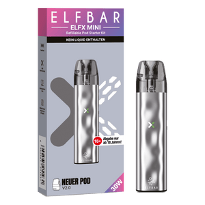 10x ELFBAR ELFX Mini - Pod Kit - 1000 mAh - McVapes
