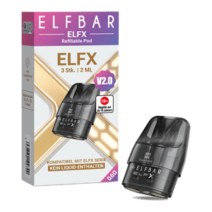 10x ELFBAR ELFX V2.0 - Refillable Pod - 3er Pack - McVapes