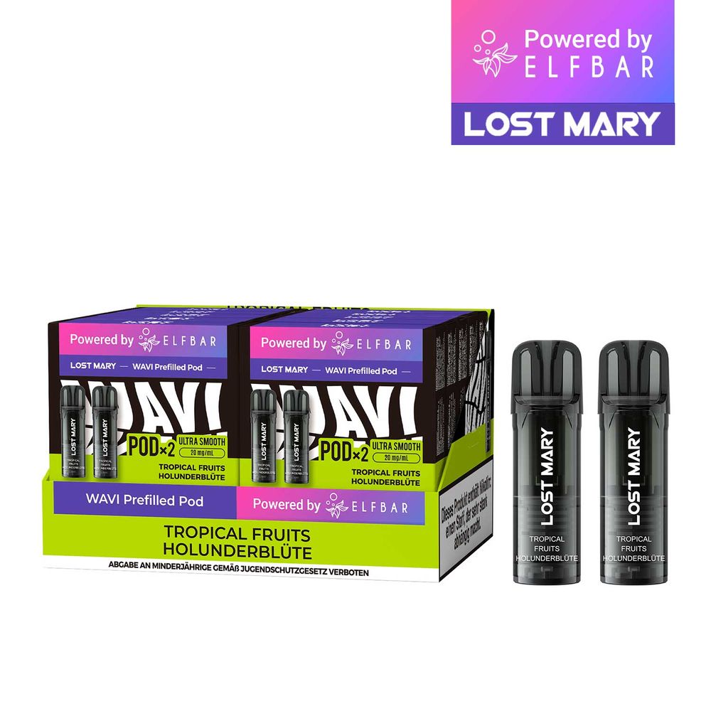 10x Elfbar Lost Mary WAVI 2% Nikotin 2er Pack - 10% Akkuträger gratis - McVapes