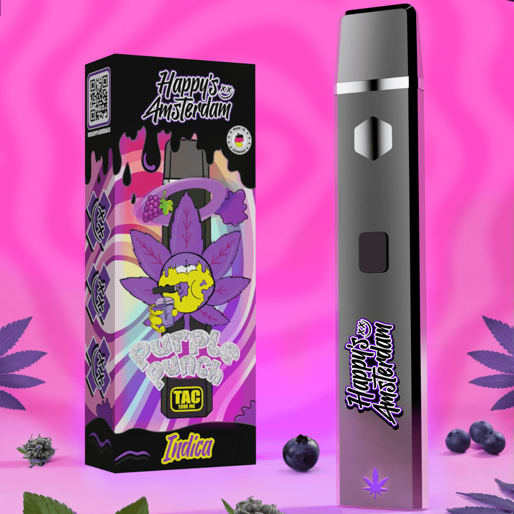 10x Happy's Amsterdam - TAC Einweg Vape - McVapes