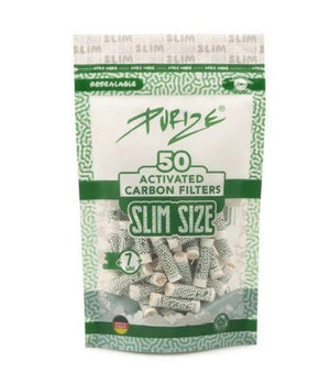 10x Purize Aktivkohlefilter Slim Size 7mm - 50 Stk - McVapes