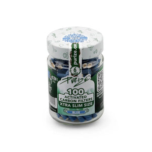 10x Purize Glas Aktivkohlefilter XTRA Slim - Size 6mm - 100 Stück - McVapes