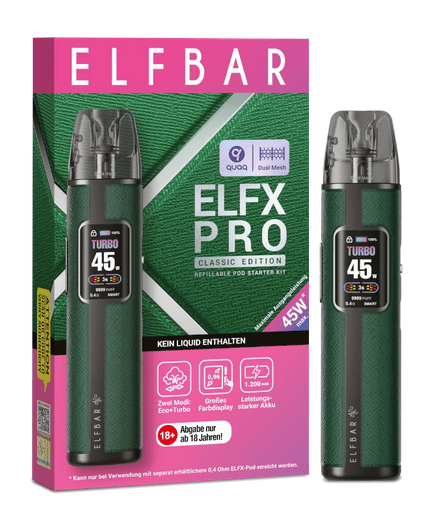 1x ELFBAR ELFX Pro - Pod Kit - 1200 mAh - McVapes