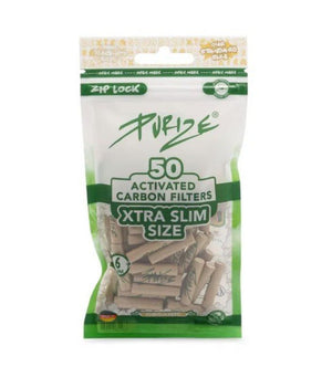 20x Purize Aktivkohlefilter XTRA Slim - Size 5,9mm - 50 Stück - McVapes