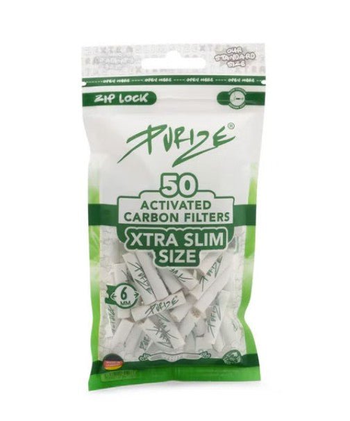 20x Purize Aktivkohlefilter XTRA Slim - Size 5,9mm - 50 Stück - McVapes