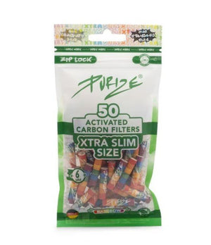 20x Purize Aktivkohlefilter XTRA Slim - Size 5,9mm - 50 Stück - McVapes