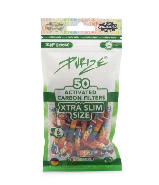 20x Purize Aktivkohlefilter XTRA Slim - Size 5,9mm - 50 Stück - McVapes