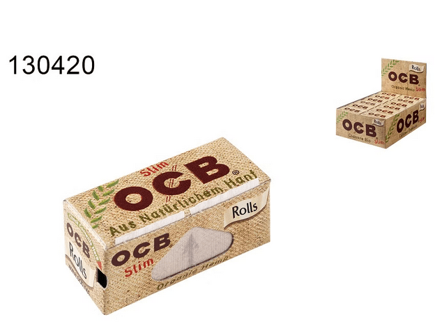 24x OCB Organic Hemp Rolls, 5 Meter - McVapes