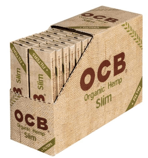 32x OCB Organic Hemp Slim+Tips, 32 Blatt - McVapes