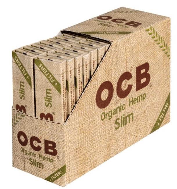 32x OCB Organic Hemp Slim+Tips, 32 Blatt - McVapes
