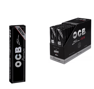 32x OCB Premium Slim + Tips, schwarz, 32 Blatt - McVapes