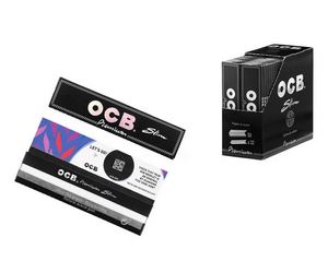 50x OCB Premium Slim King Size, schwarz, 32 Blatt - McVapes