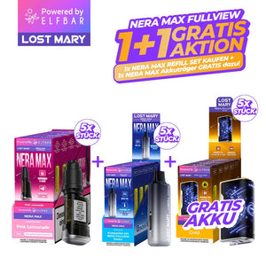 5+5 Aktion ELFBAR LOST MARY NERA MAX - Akkuträger Gratis (B2B) - McVapes
