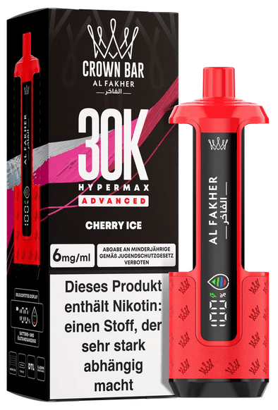 5x Al Fakher Hypermax 30k Advanced - 6mg Nikotingehalt (SET: Basisgerät + 2 Pods) - McVapes