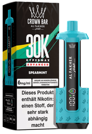 5x Al Fakher Hypermax 30k Advanced - 6mg Nikotingehalt (SET: Basisgerät + 2 Pods) - McVapes