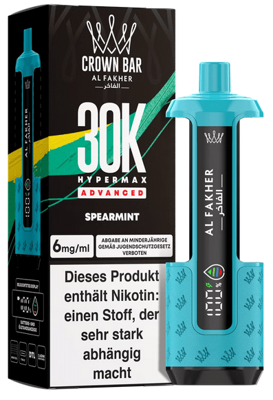 5x Al Fakher Hypermax 30k Advanced - 6mg Nikotingehalt (SET: Basisgerät + 2 Pods) - McVapes
