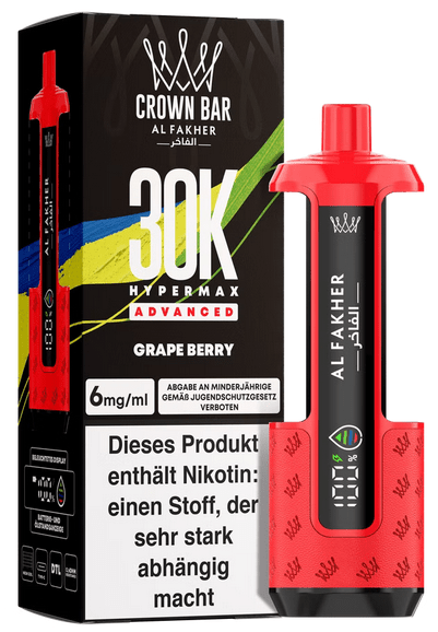 5x Al Fakher Hypermax 30k Advanced - 6mg Nikotingehalt (SET: Basisgerät + 2 Pods) - McVapes