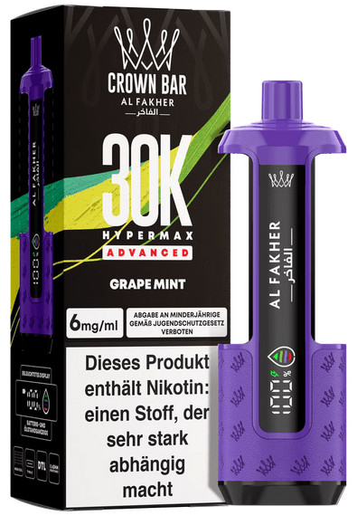 5x Al Fakher Hypermax 30k Advanced - 6mg Nikotingehalt (SET: Basisgerät + 2 Pods) - McVapes