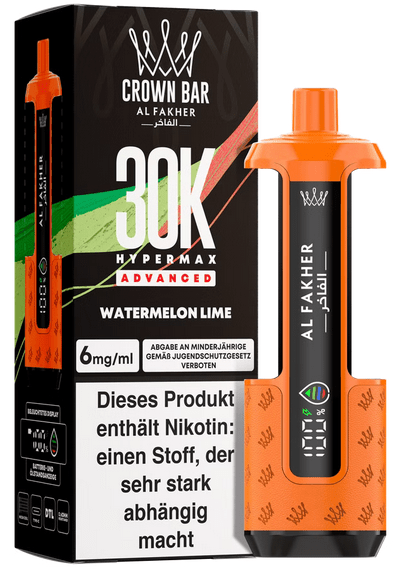 5x Al Fakher Hypermax 30k Advanced - 6mg Nikotingehalt (SET: Basisgerät + 2 Pods) - McVapes