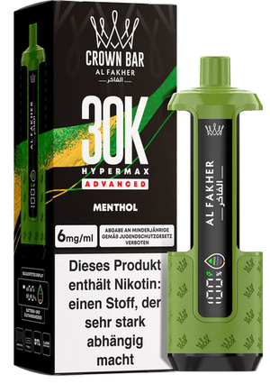 5x Al Fakher Hypermax 30k Advanced - 6mg Nikotingehalt (SET: Basisgerät + 2 Pods) - McVapes