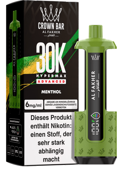 5x Al Fakher Hypermax 30k Advanced - 6mg Nikotingehalt (SET: Basisgerät + 2 Pods) - McVapes