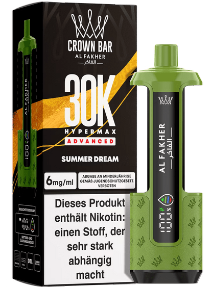 5x Al Fakher Hypermax 30k Advanced - 6mg Nikotingehalt (SET: Basisgerät + 2 Pods) - McVapes
