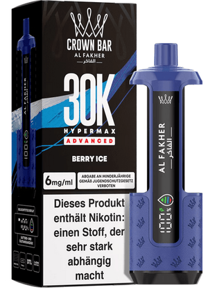 5x Al Fakher Hypermax 30k Advanced - 6mg Nikotingehalt (SET: Basisgerät + 2 Pods) - McVapes