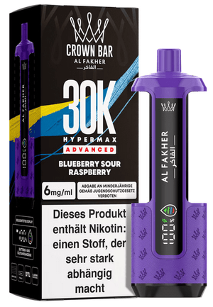 5x Al Fakher Hypermax 30k Advanced - 6mg Nikotingehalt (SET: Basisgerät + 2 Pods) - McVapes