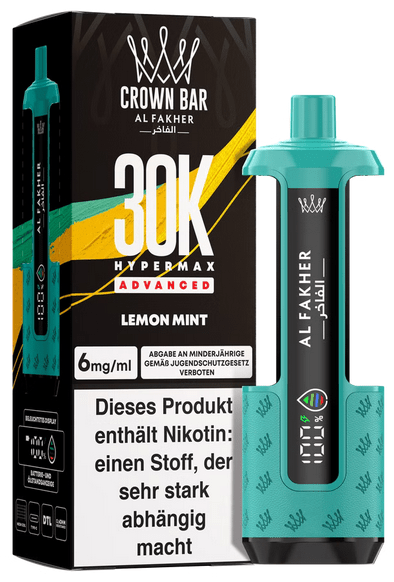 5x Al Fakher Hypermax 30k Advanced - 6mg Nikotingehalt (SET: Basisgerät + 2 Pods) - McVapes