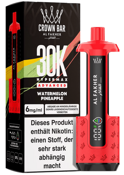 5x Al Fakher Hypermax 30k Advanced - 6mg Nikotingehalt (SET: Basisgerät + 2 Pods) - McVapes