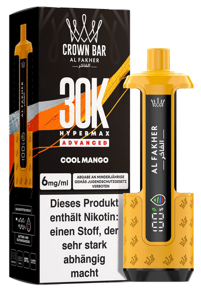 5x Al Fakher Hypermax 30k Advanced - 6mg Nikotingehalt (SET: Basisgerät + 2 Pods) - McVapes