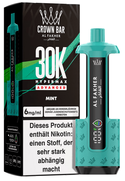 5x Al Fakher Hypermax 30k Advanced - 6mg Nikotingehalt (SET: Basisgerät + 2 Pods) - McVapes