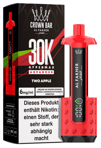 5x Al Fakher Hypermax 30k Advanced - 6mg Nikotingehalt (SET: Basisgerät + 2 Pods) - McVapes