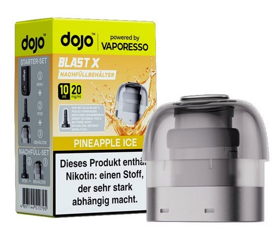 5x Dojo Blast X 10ml Pod - 20mg/ml Nikotingehalt + 5x Leerpod - McVapes