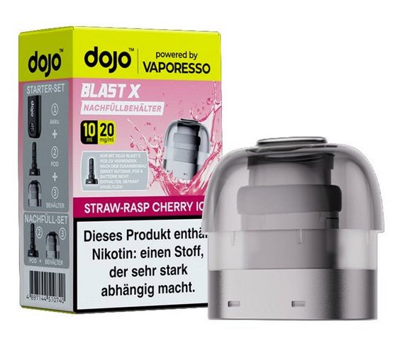 5x Dojo Blast X 10ml Pod - 20mg/ml Nikotingehalt + 5x Leerpod - McVapes