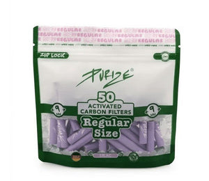 8x Purize Aktivkohlefilter Regular - Size 9 mm - 50 Stück - McVapes