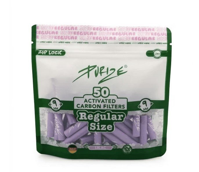 8x Purize Aktivkohlefilter Regular - Size 9 mm - 50 Stück - McVapes