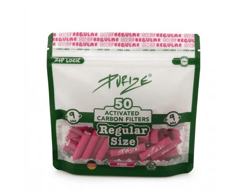 8x Purize Aktivkohlefilter Regular - Size 9 mm - 50 Stück - McVapes
