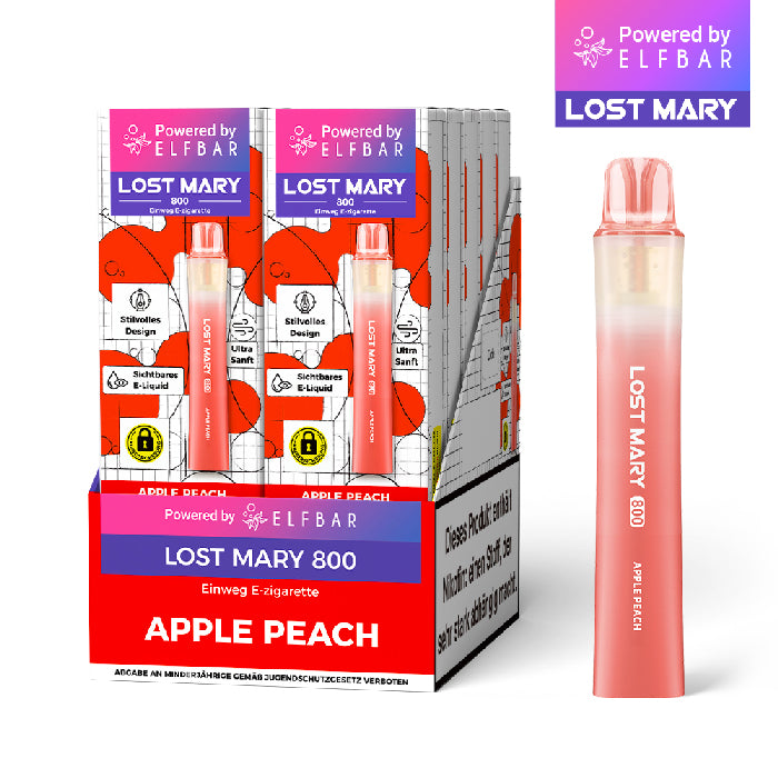 (AKTION 10+1 gratis) 10x Elfbar Lost Mary 800 Nikotin Einweg E-Zigarette