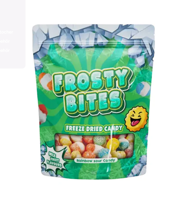 24x  Frosty Bites Rainbow Sour 76g Mhd 27