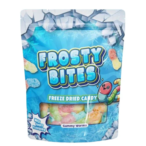 24x  Frosty Bites Sour Worms 50g mhd 2027