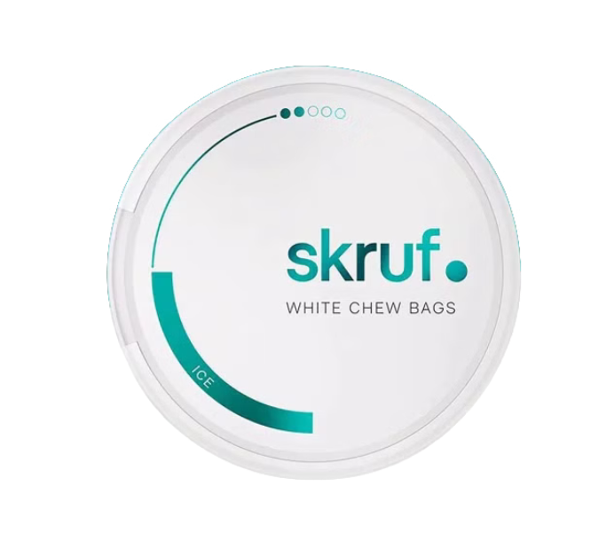 5x Skruf #2 – 7mg/g - Ice White Chew Bags