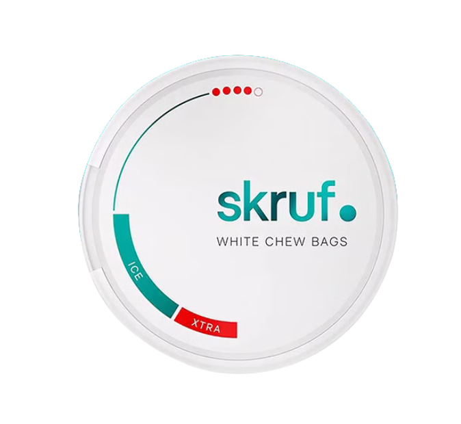 5x Skruf #4 Xtra – 13mg/g - Ice White Chew Bags